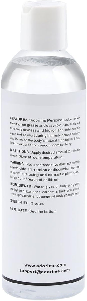 Adorime Water-Based Condom-Compatible Sex Lubricant