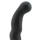 100% Ultra-Premium Firm Silicone Harness & Suction Cup Compatible Vibrator Dildo Anal Safe for Prostate Stimulation - Black