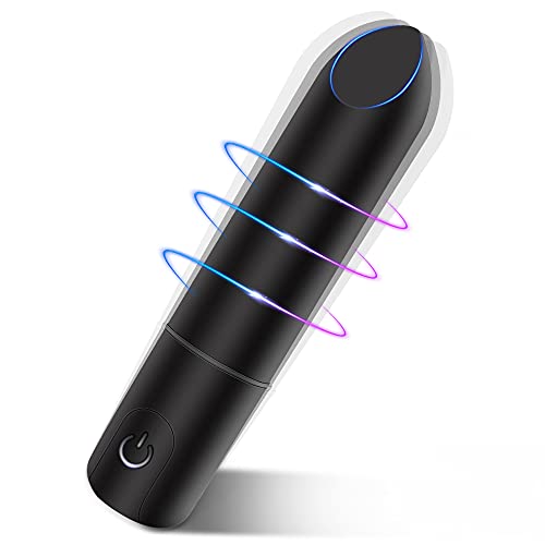 Bullet Vibrator with Angled Tip for Precision Clitoral Stimulation 10 Vibration Modes Waterproof Nipple G-spot