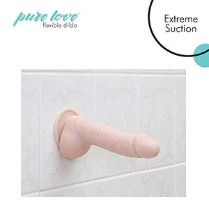 7.5" Smooth Silicone Dildo with Suction Cup X-Large