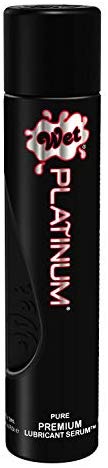 Wet Platinum Lube - Premium Silicone Based Personal Lubricant, 4.2 Ounce - Men Guide Store