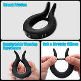 Vibrating Cock Ring,Lilecemie Penis Rings with 10 Vibration Modes,Rabbit Design Silicone Stretchy Couple Vibrator Erection Pleasure Enhance,Clitoral Stimulator for Women,Adult Sex Toys & Games for Men