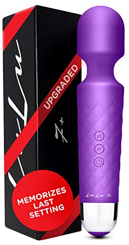 7+ Upgraded Personal Wand Massager with Memory Premium 5 Speeds 20 Patterns Cordless Powerful and Handheld