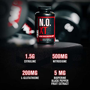 N.O. XT Nitric Oxide Supplement with Nitrosigine L Arginine & L Citrulline