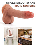 7.7 inches Realistic Dildo for Beginners Lifelike Huge Silicone Dildo