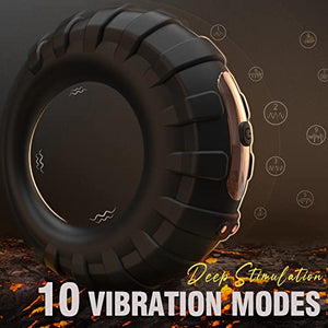 Vibrating Cock Ring Stretchy Penis Rings 10 Vibration Modes Sex Toys