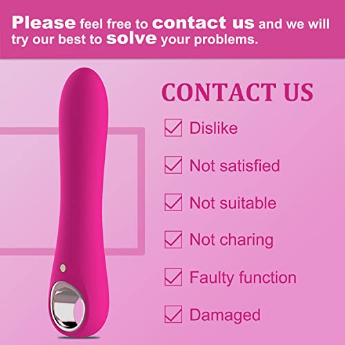 G-Spot Vibrator with 10 Strong Vibrations, Tuitionua Vibrating Dildo Clitoris Nipple Vagina Massager Stimulator, Adult Sex Toys for Solo or Couple(Pink)