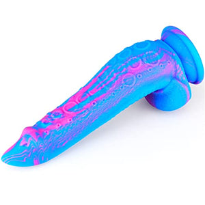 9 Inches Huge Realistic Dildo with Suction Cup, Silicone Tentacle