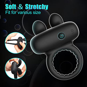 Vibrating Cock Ring with Bunny Ears