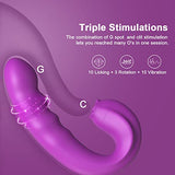 3 in 1 Clitoral Licking Rotating G Spot Vibrator