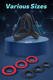 Silicone Penis Rings Set with 7 Different Sizes Cock Rings for Erection Enha