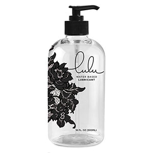 Lulu Lube Natural Water-Based Lubes for Men and Women. 16 oz.