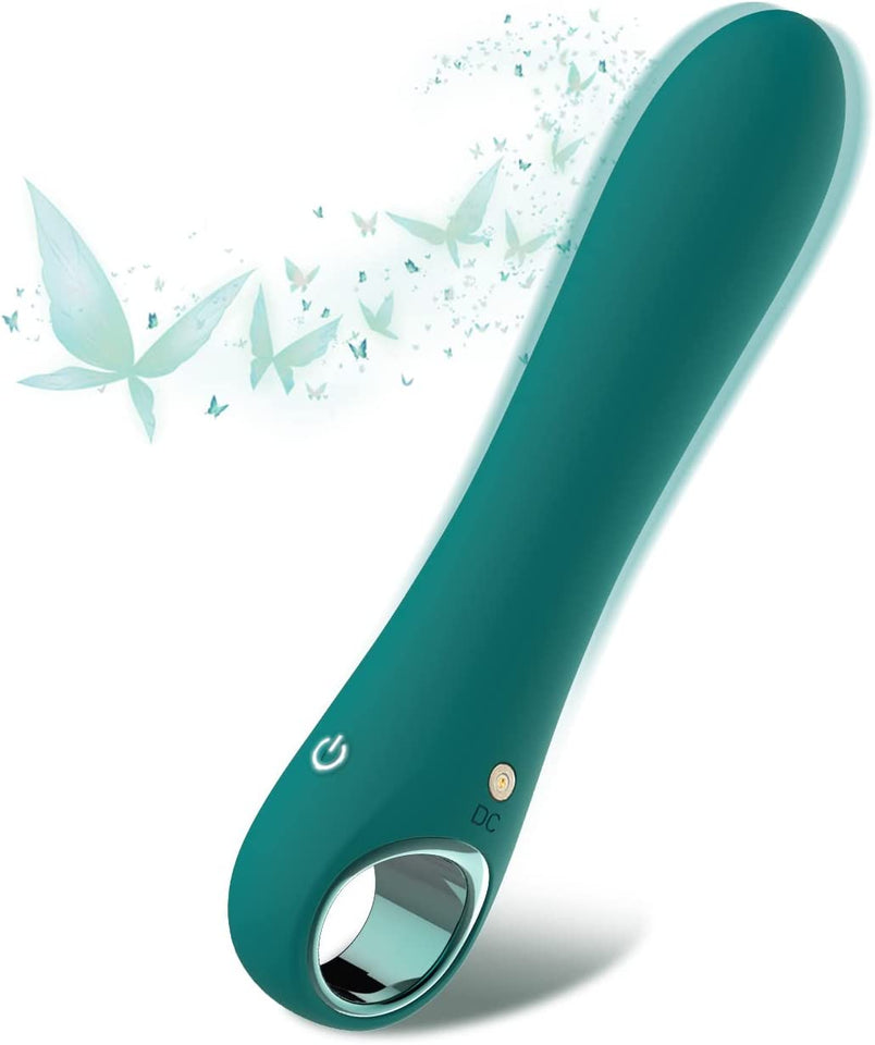 G Spot Vibrator Dildo with 10 Vibration Modes, Tuitionua Soft Silicone Powerful Vibrating Massagers for Clitoral Vagina and Anal Stimulation, Adult Sex Toys for Women or Men(Green)