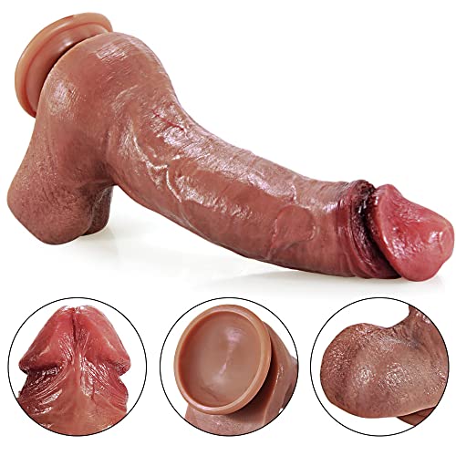 10 Inch Large Realistic Dildo Soft Huge Dong and 100% Feels Like Skin