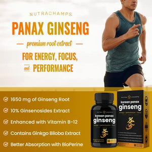 Korean Red Panax Ginseng [Gold Series] Double Strength