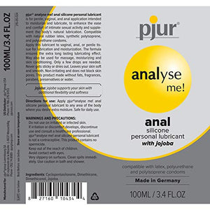 Analyse Me Silicone Based Special Lubricant for Anal Sex Unisex Personal Lube | 3.4 fl.oz/100ml