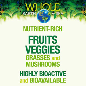 Whole Earth & Sea from Natural Factors, Organic Fermented Greens, Vegan Whole Food Supplement, Chocolate, 7.7 Oz