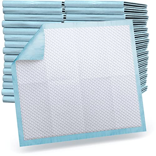 50 x Pulp Quilted 36” x 36” Disposable Incontinence Underpads | High Absorbency Waterproof Protective Bed Pads for Mattress, Sofa & Chair for Babies, Children, Adults, & Elderly