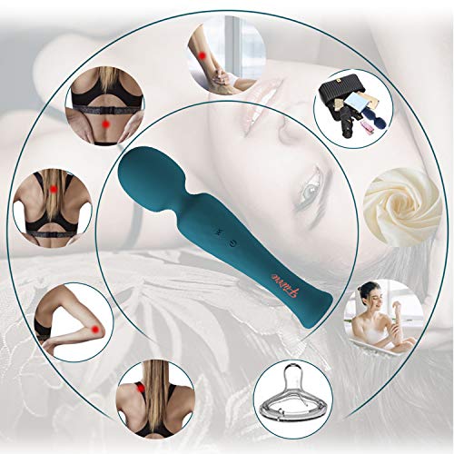Fuirre Upgraded Silicone Personal Wand Massager-USB Rechargeable for Men and Women