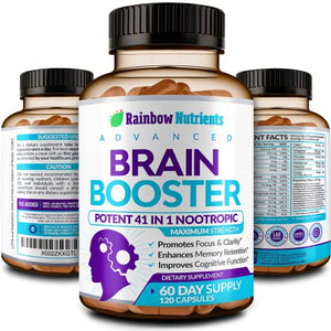 41 in 1 Brain Booster Supplement for Focus, Memory, Clarity, Energy, Concentration