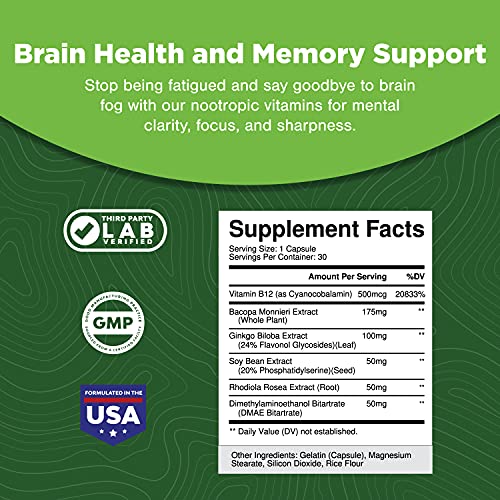 Nootropic Memory Supplement for Brain Support