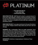 Wet Platinum Lube - Premium Silicone Based Personal Lubricant, 4.2 Ounce - Men Guide Store