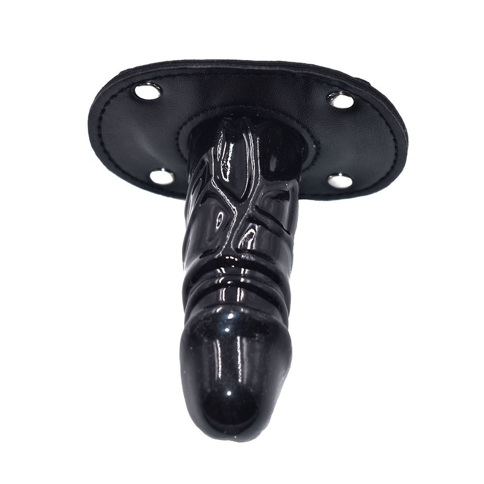 Dildo Penis Mouth Gag with Lock Bondage Leather Strap On BDSM - Men Guide Store