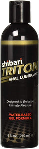Shibari Triton Anal Lubricant, Premium Water-Based Gel Formula, Quality Anal Lube 8 Fluid Ounces - Men Guide Store