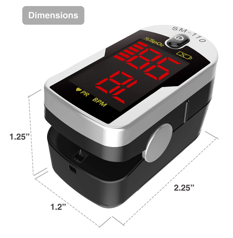 Deluxe SM-110 Two Way Display Finger Pulse Oximeter - Men Guide Store