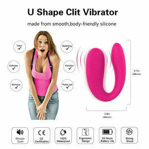 Anal Clit Vibrator G Spot Dildo Rabbit Adult Sex Toy Massager Women Couples Pink