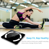 Bluetooth LCD Digital Smart Scale Body Weight Fat BMI Bone Analyzer APP +Battery - Men Guide Store