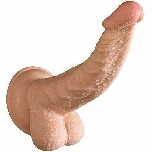 Dildo Realistic Silicone Adult Toy With Suction Cup, 7 Inch Flesh Superior NEW