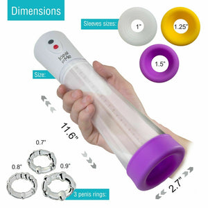 Electric Bigger Penis Growth Vacuum Enhancer Enlarger Pump Sleeve Penisgrowth - Men Guide Store