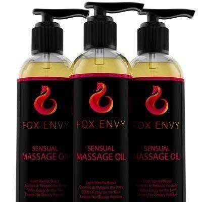 Fox Envy Massage Oil for The Body & Muscles, 8 Fluid Ounces - Men Guide Store