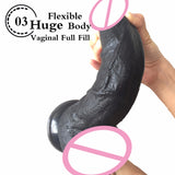 Super Huge Dildo with suction cup large realistic penis the imitation of men design sex toy for woman - Men Guide Store