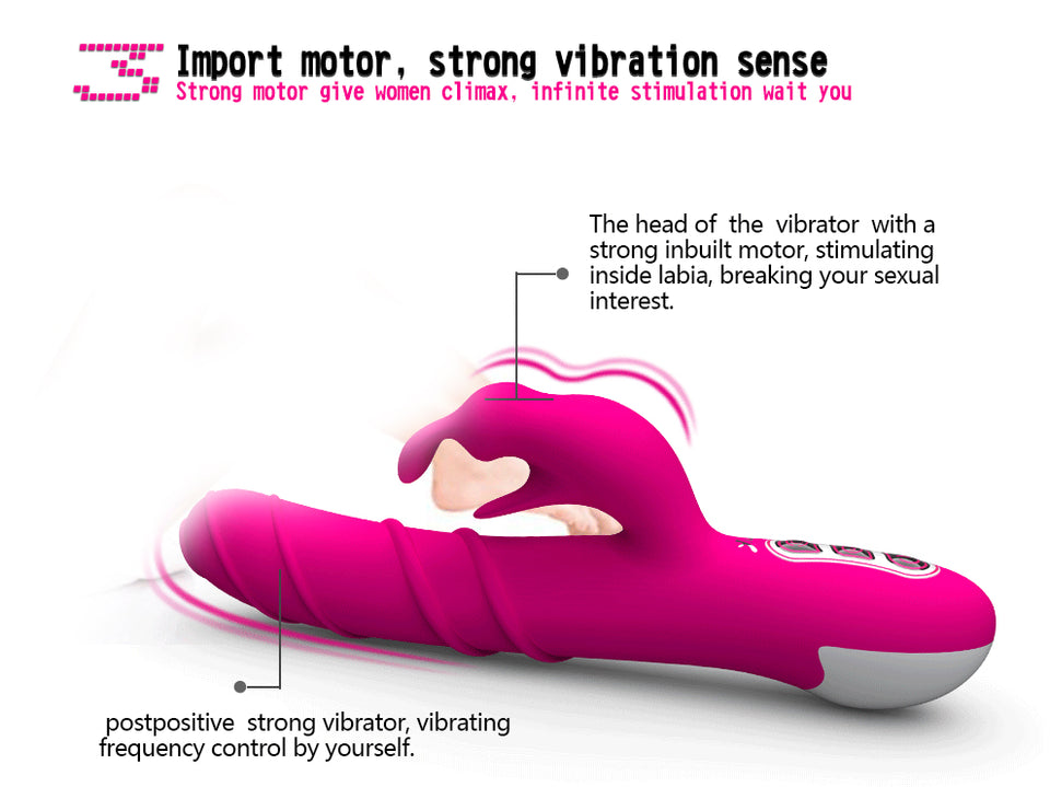 Rabbit Vibrator 360 Degree Rotating Clitoris Stimulator G Spot -  Adult Sex Toys for Women - Men Guide Store