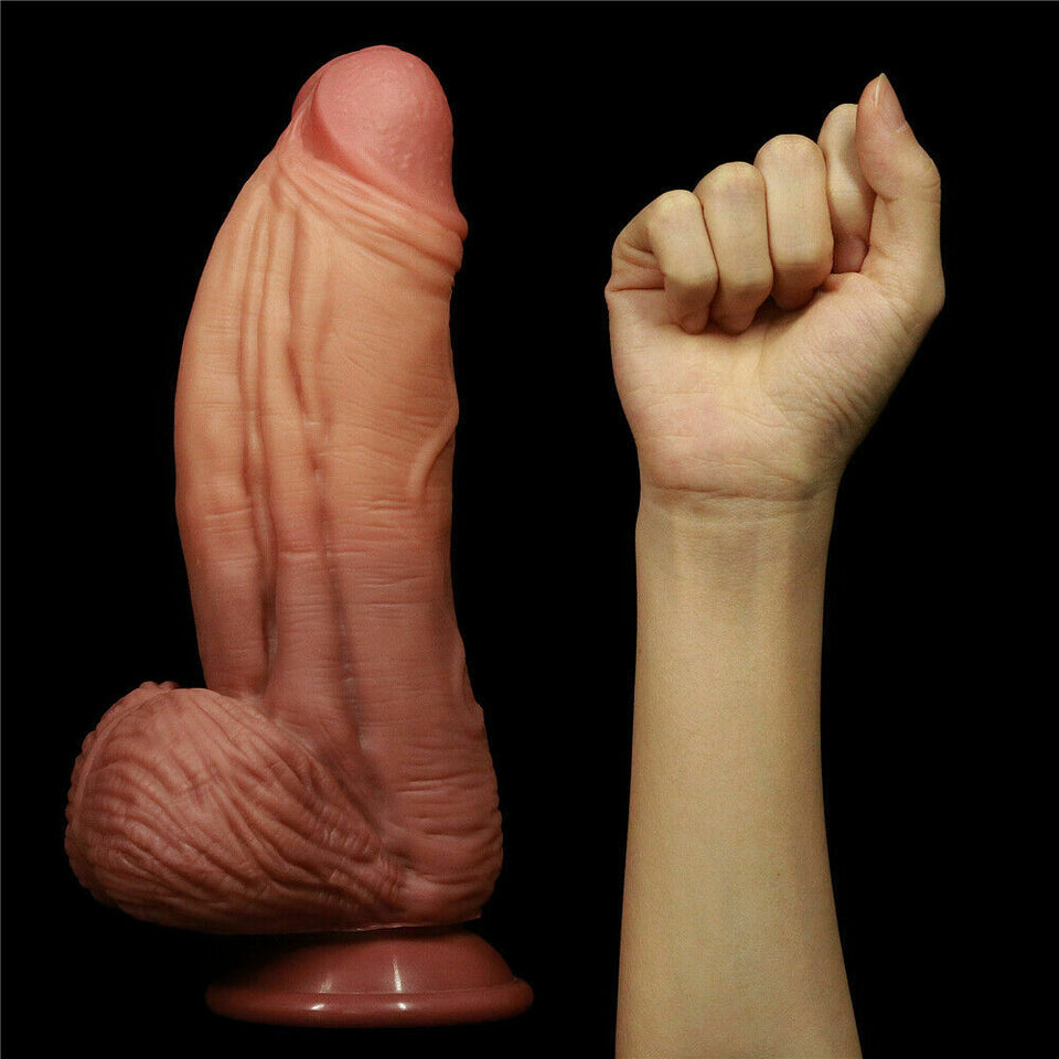 Huge Realistic Dildo Wide Thick Big Penis Dong Anal G-spot Sex Toys for Women