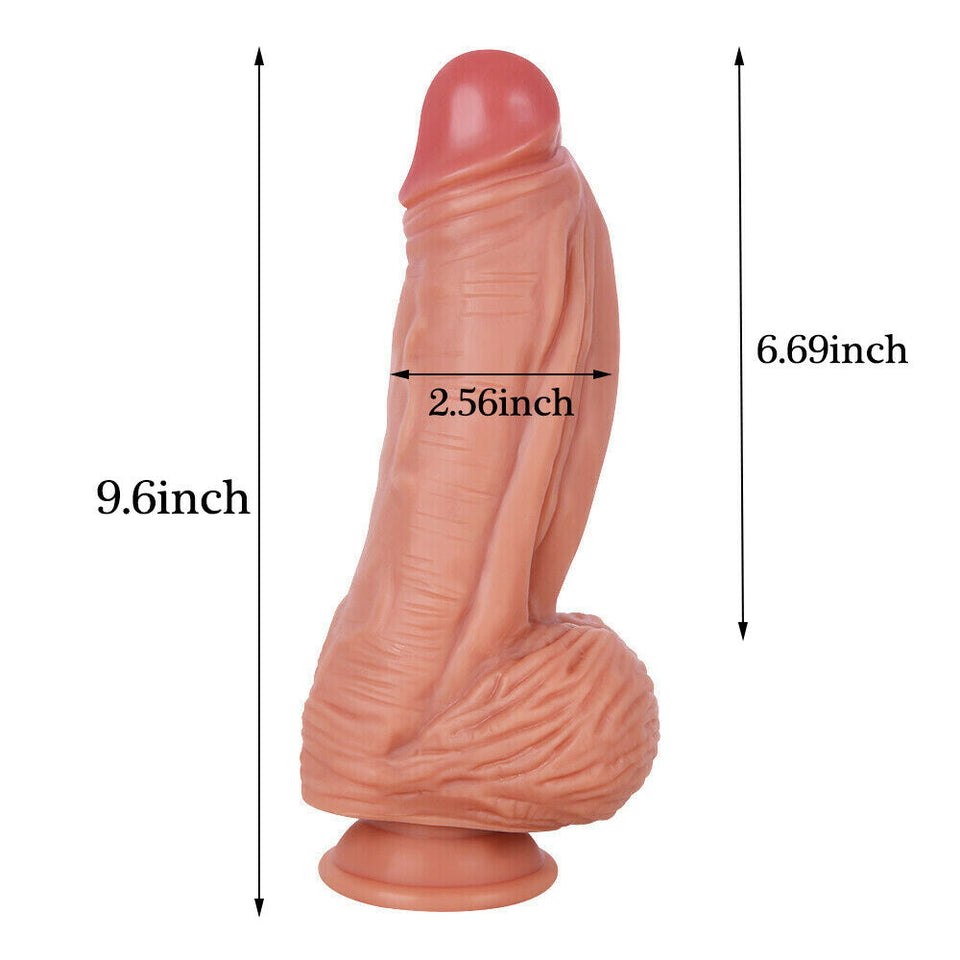 Huge Realistic Dildo Wide Thick Big Penis Dong Anal G-spot Sex Toys for Women