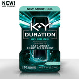 K-Y Duration Gel for Men - Last Longer & Enjoy The Moment, 36 pumps 0.16 oz - Men Guide Store