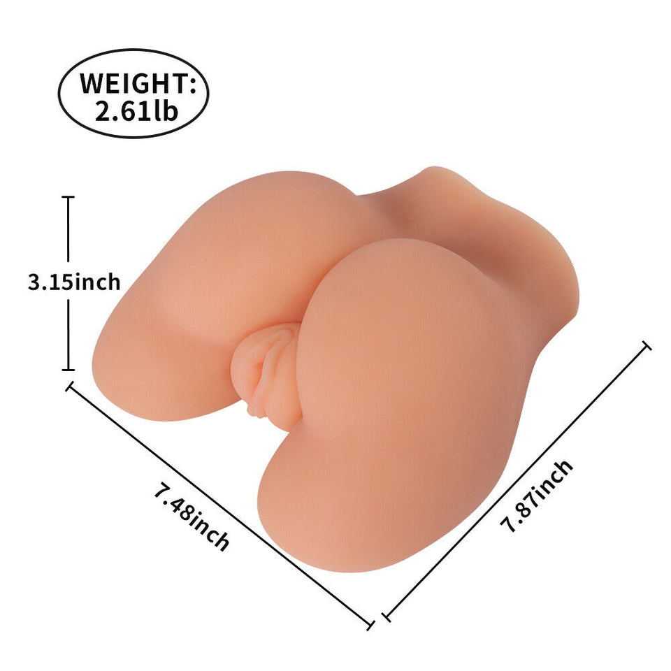 Male Silicone Masturbators Realistic Pocket Pussy Butt Male Sex Ass Toys For Men