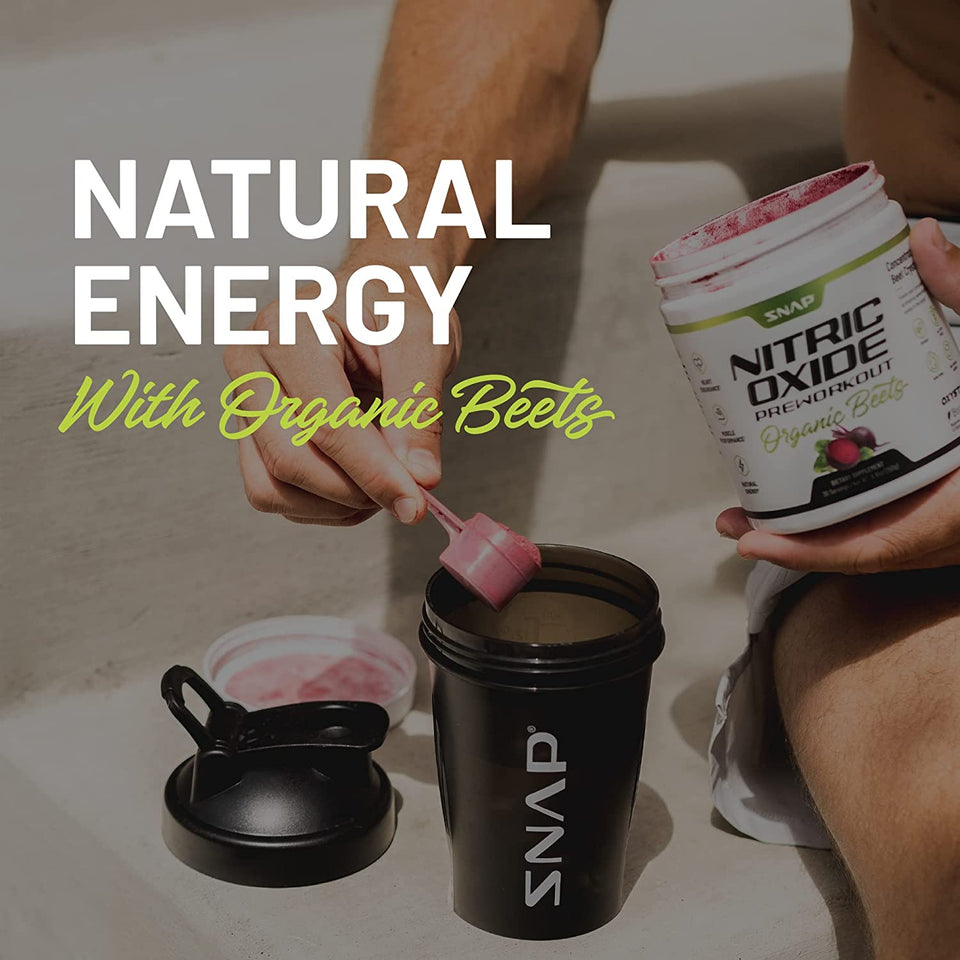 Organic Nitric Oxide Pre Workout Booster, Natural Energy & Blood Flow