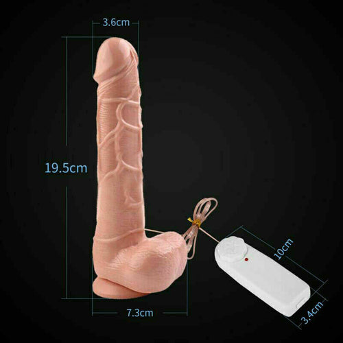 Realistic Multispeed Vibrator Penis Dildo Suction Cup Adult Sex-Toy Female Women