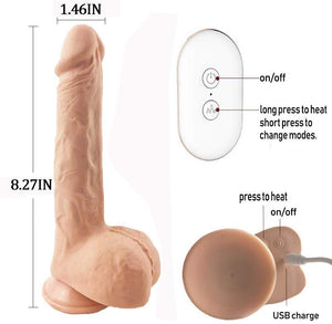 Realistic Dildo Automatic G spot Vibrator with Suction Cup - Men Guide Store