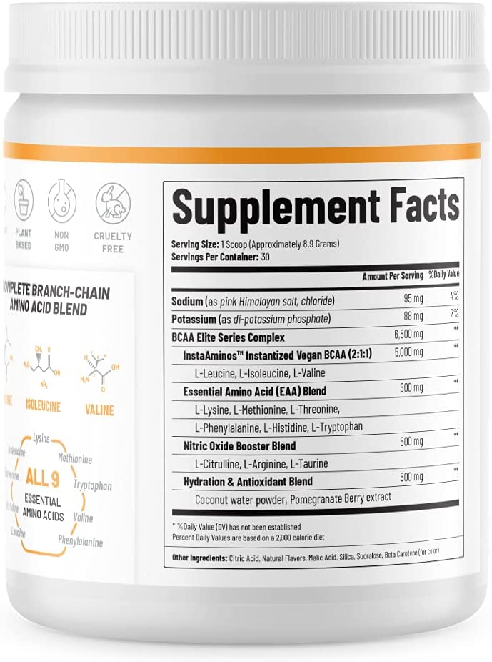 Snap BCAA Powder Essential Amino Supplement
