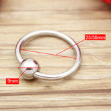 Male Chastity Device Stainless Steel Metal Cock Ring for Delayed Time in Sex - Men Guide Store