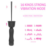 USB Male Penis Plug Dilator Enhancing Stretch Urethral Silicone 16 Speed - Men Guide Store