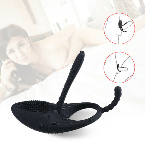 Waterproof Vibrating Cock Ring Rechargeable Sex Toy For Female Male or Couple
