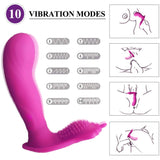 Wearable Vibrator Clitoris and G-Spot Stimulator Remote Control Vibrate Masturbation Dildo Toy - Men Guide Store