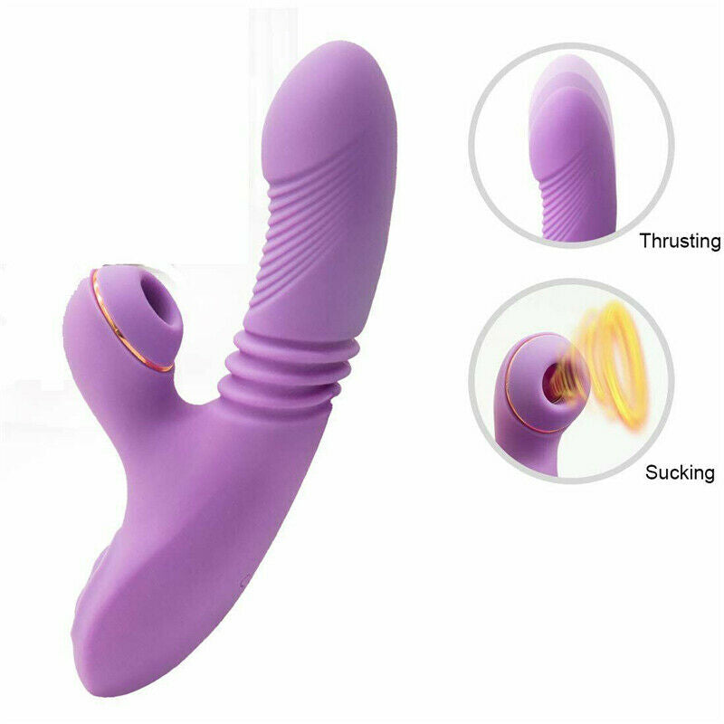 Women Wearable Panties Vibrator Rechargeable Massager Wireless Vibrator Sucking - Men Guide Store