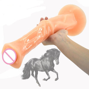 13.8 Inch Long Dildo Giant Penis Strong Suction Cup Animal Horse - Men Guide Store
